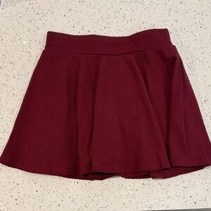 Elegant Burgundy Women's Skort